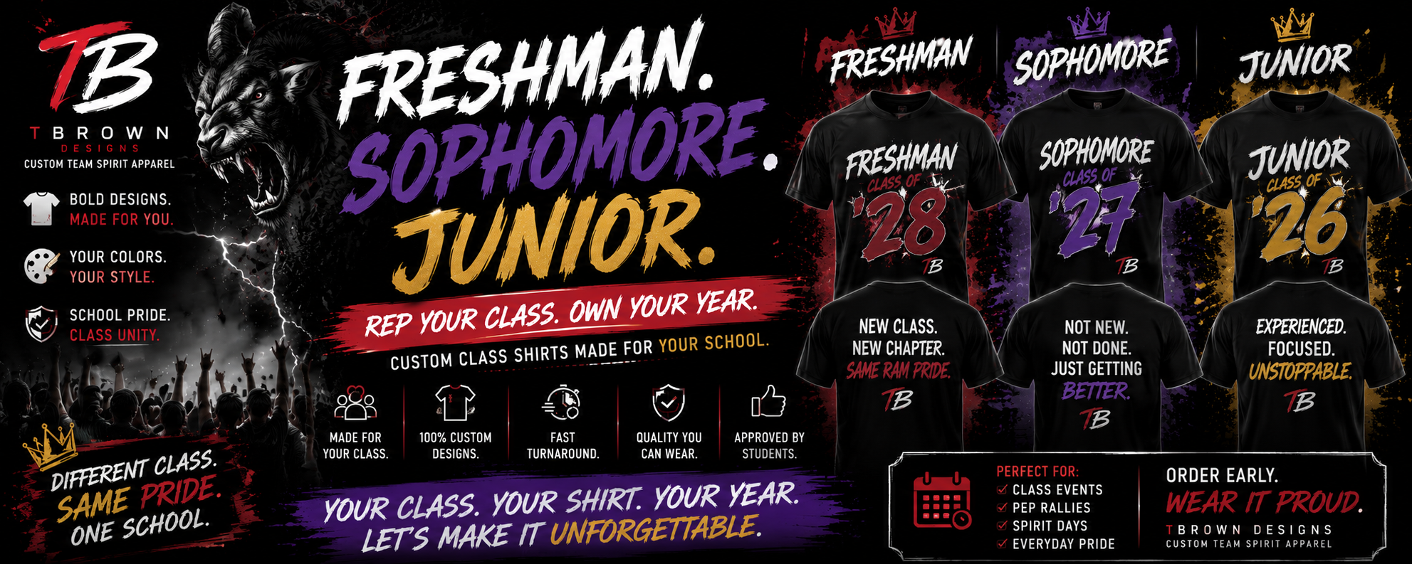 Custom Class Year Spirit T-Shirt