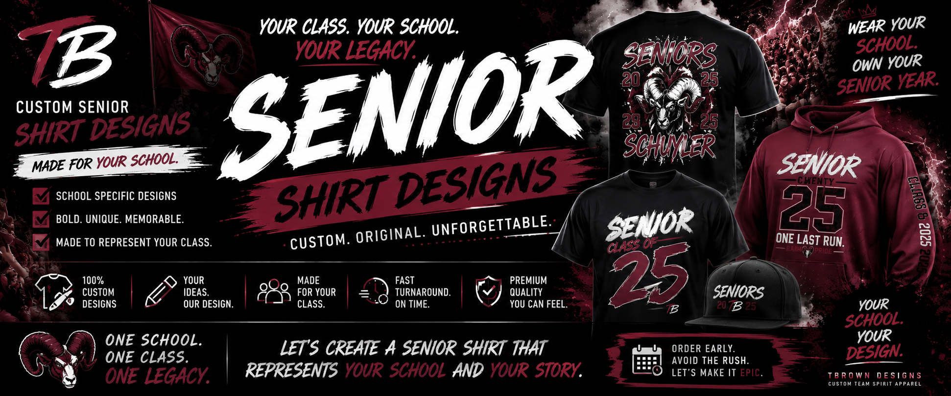 Custom Senior Shirt Design