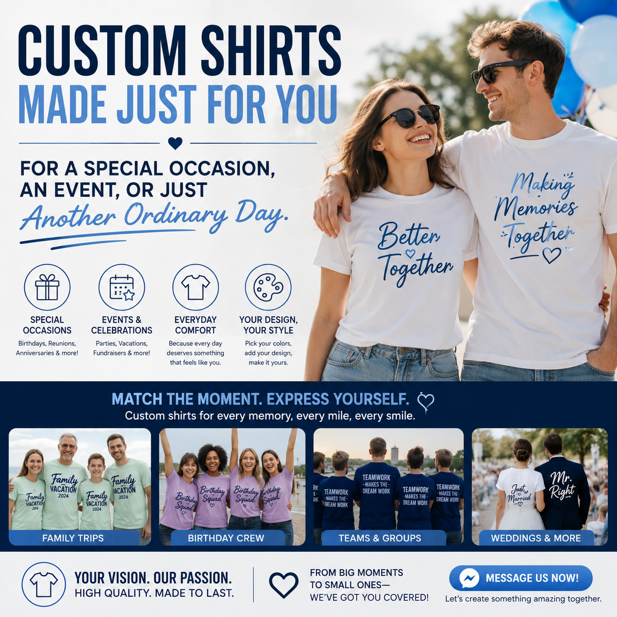 Custom Shirts Made Just for You